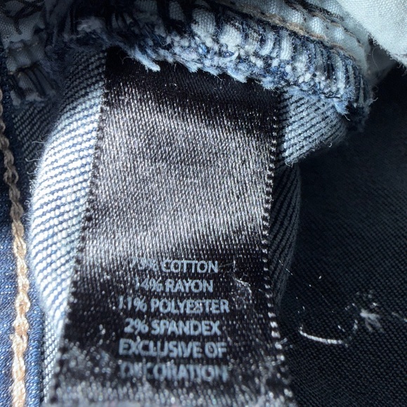 White House Black Market Denim Blue Jeans Women Size 8 Straight Leg Slim Ankle - Picture 10 of 10